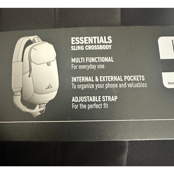 Adidas Essentials Crossbody Sling Backpack - NWT - Adjustable - Picture 3 of 7